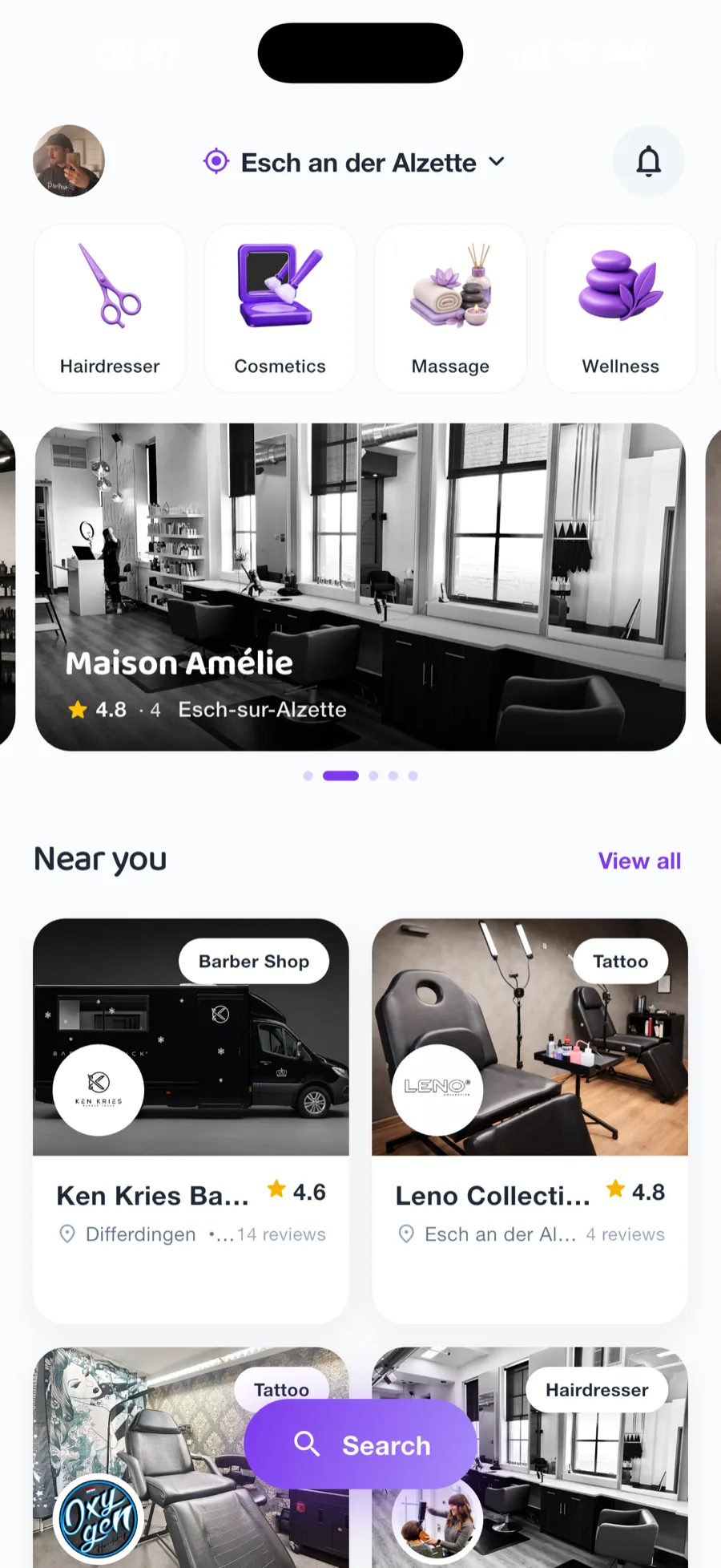 Discover the salon